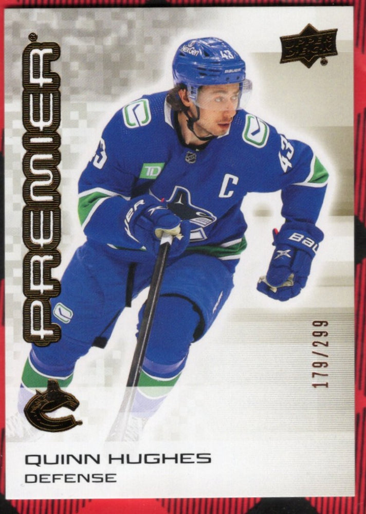 2024-25 Upper Deck Premier Bronze #54 Quinn Hughes /299