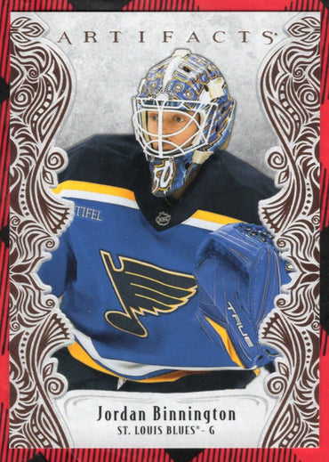 2025-26 Upper Deck Artifacts Rose Gold #146 Jordan Binnington /15