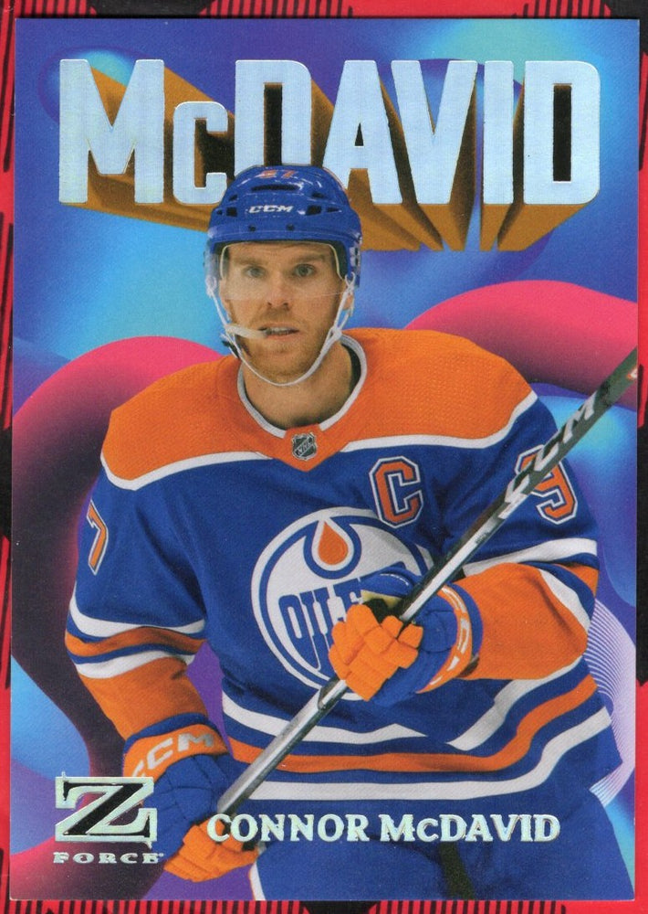2023-24 Skybox Metal Universe Z Force Rave 12Of50 Connor Mcdavid /399