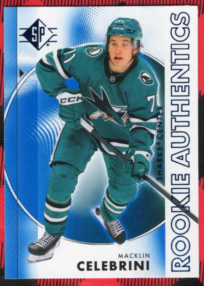 2024-25 Upper Deck Sp Hockey Rookie Authentics #135 Rookie Rc Macklin Celebrini