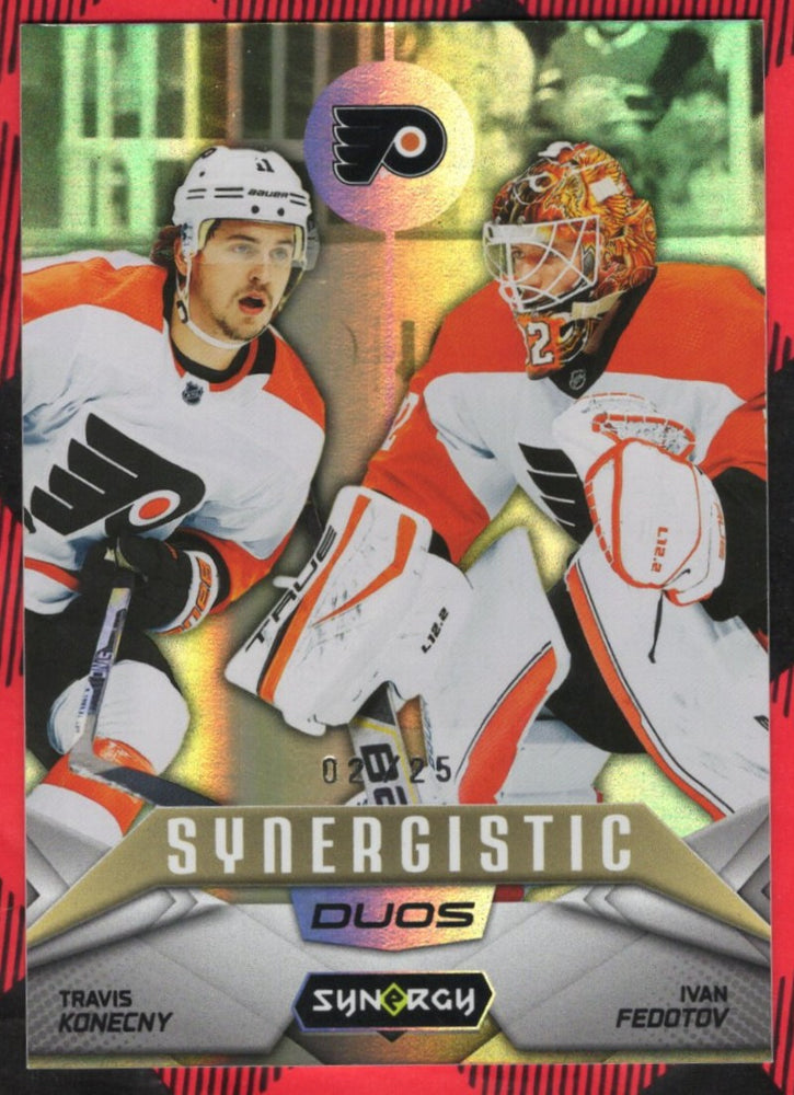2024-25 Upper Deck Synergy Synergistic Duos Sd-4 Travis Konecny Ivan Fedotov /25