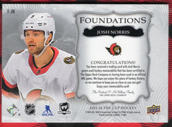 2023-24 Upper Deck The Cup Foundations F-Jn Josh Norris (1)/49