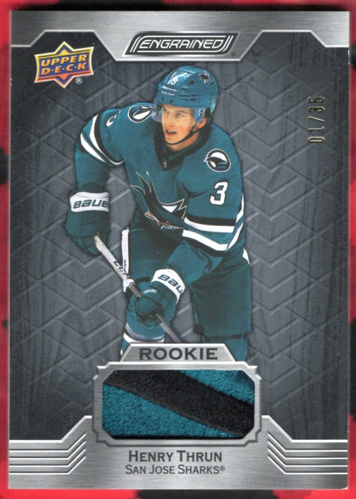 2023-24 Upper Deck Engrained Rookie Patch #150 Rookie Rc Henry Thrun (1)/35