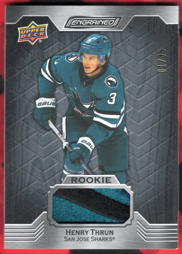 2023-24 Upper Deck Engrained Rookie Patch #150 Rookie Rc Henry Thrun (1)/35