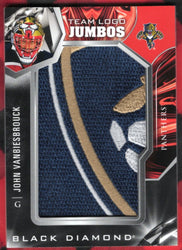 2022-23 Upper Deck Black Diamond Team Logo Jumbos Tl-Jv John Vanbiesbrouck