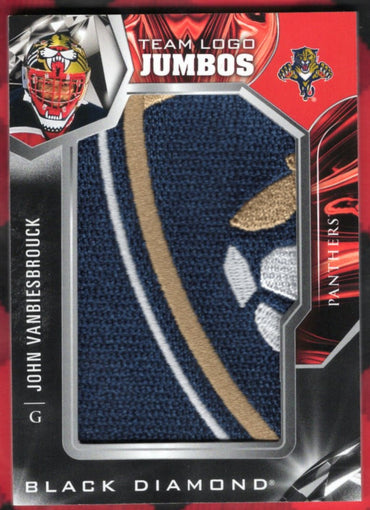 2022-23 Upper Deck Black Diamond Team Logo Jumbos Tl-Jv John Vanbiesbrouck
