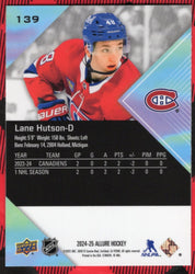 2024-25 Upper Deck Allure Rookie #139 Rookie Rc Lane Hutson