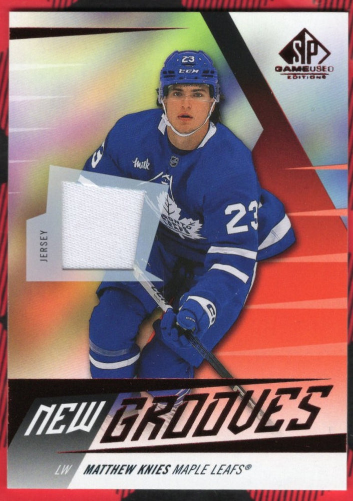 2024-25 Upper Deck Sp Game Used New Grooves Jersey Ng-8 Rookie Rc Matthew Knies