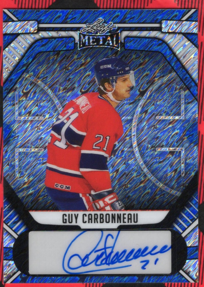 2025 Leaf Metal Blue Auto Aba-Gc1 Auto Guy Carbonneau /8