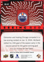 2023-24 Upper Deck Extended Seeing Red Sr-97 Connor Mcdavid