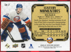 2020-21 Upper Deck Stature Century Momentous Cm-17 Billy Smith /149