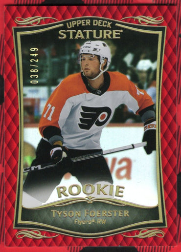 2023-24 Upper Deck Stature Red Rookie #44 Rookie Rc Tyson Foerster /249