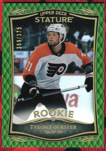 2023-24 Upper Deck Stature Green Rookie #44 Rookie Rc Tyson Foerster /375
