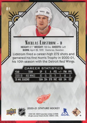 2020-21 Upper Deck Stature Green #81 Nicklas Lidstrom /175