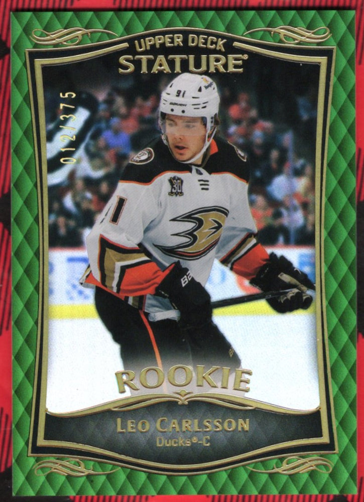 2023-24 Upper Deck Stature Green Rookie #43 Rookie Rc Leo Carlsson /375