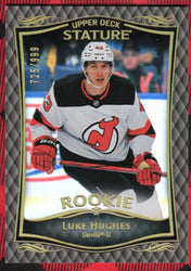 2023-24 Upper Deck Stature #34 Rookie Rc Luke Hughes /999