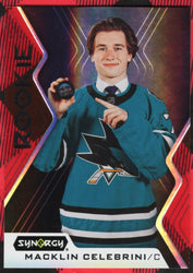 2024-25 Upper Deck Synergy Red Extended Rookie R-Mc Rookie Rc Macklin Celebrini