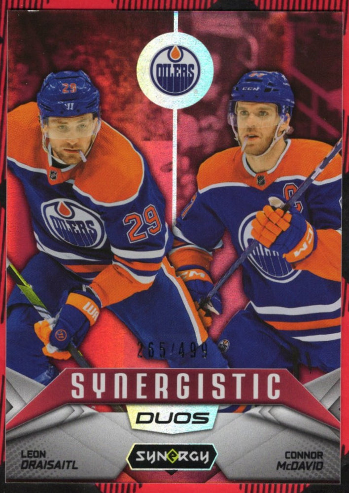 2024-25 Upper Deck Synergy Synergistic Duos Sd-14 Leon Draisaitl Connor Mcdavid /499