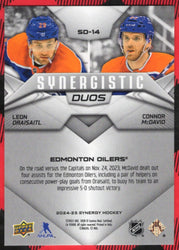 2024-25 Upper Deck Synergy Synergistic Duos Sd-14 Leon Draisaitl Connor Mcdavid /499
