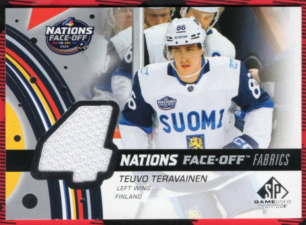 2025-26 Upper Deck Sp Game Used 4 Nations Face Off Fabrics 4N-Tt Teuvo Teravainen