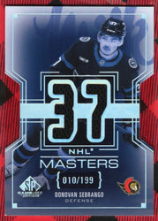 2025-26 Upper Deck Sp Game Used Nhl Masters Rookie Nm-79 Rookie Rc Donovan Sebrango /199