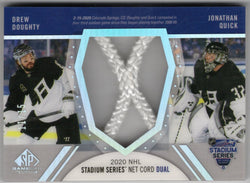 2020-21 Upper Deck Sp Game Used Stadium Series Net Cord Sscd-Qd Drew Doughty Jonathan Quick /35