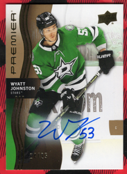 2023-24 Upper Deck Premier #90 Auto Wyatt Johnston /25