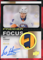 2023-24 Upper Deck Premier Premier Focus Pfp-Bh Auto Bo Horvat /15