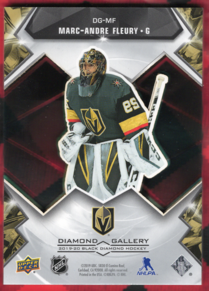 2019-20 Upper Deck Black Diamond Diamond Gallery Dg-Mf Marc-Andre Fleury
