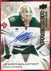 2024-25 Upper Deck Premier Bronze Auto #106 Rookie Rc Auto Jesper Wallstedt