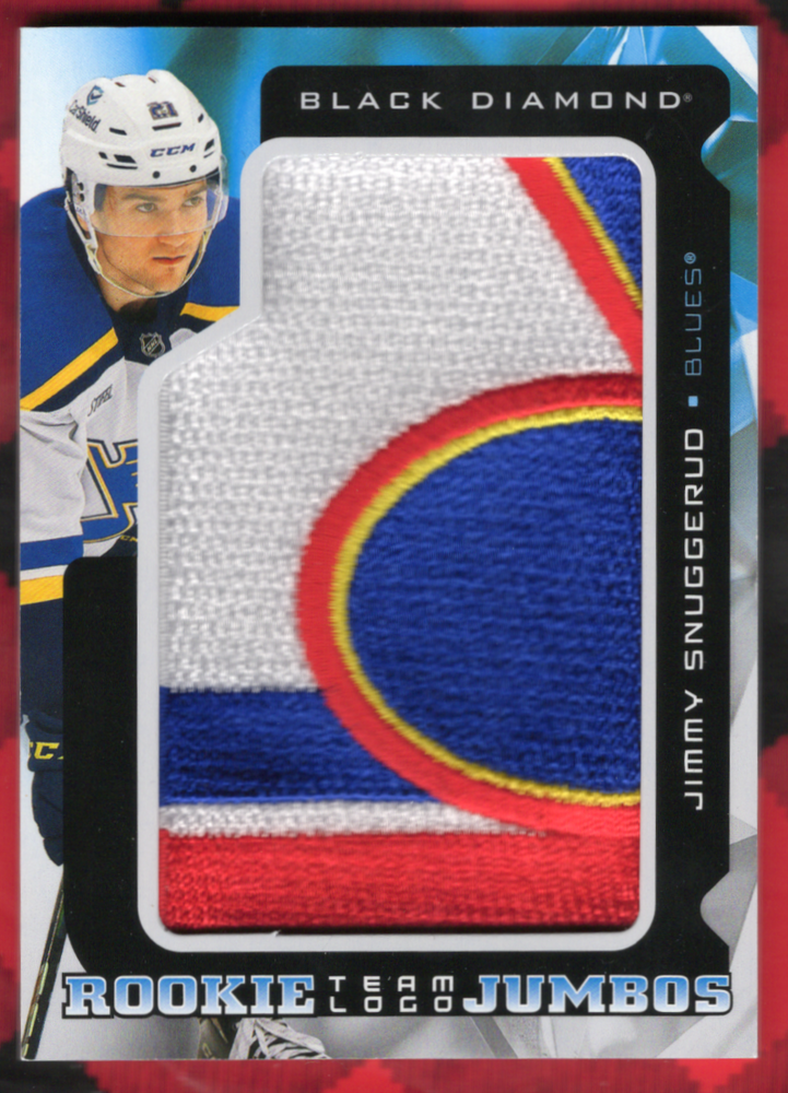 2025-26 Upper Deck Black Diamond Team Logo Jumbos Rtl-Js Rookie Rc Jimmy Snuggerud