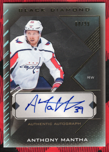 2021-22 Upper Deck Black Diamond Authentic Autograph Bdb-Am Auto Anthony Mantha /99