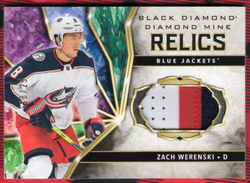 2020-21 Upper Deck Black Diamond Diamond Mine Relics Dmr-Zw Zach Werenski /25
