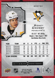 2017-18 Upper Deck Black Diamond Bdb-Sc Sidney Crosby /249