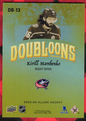 2025-26 Upper Deck Allure Doubloons Db-13 Kirill Marchenko