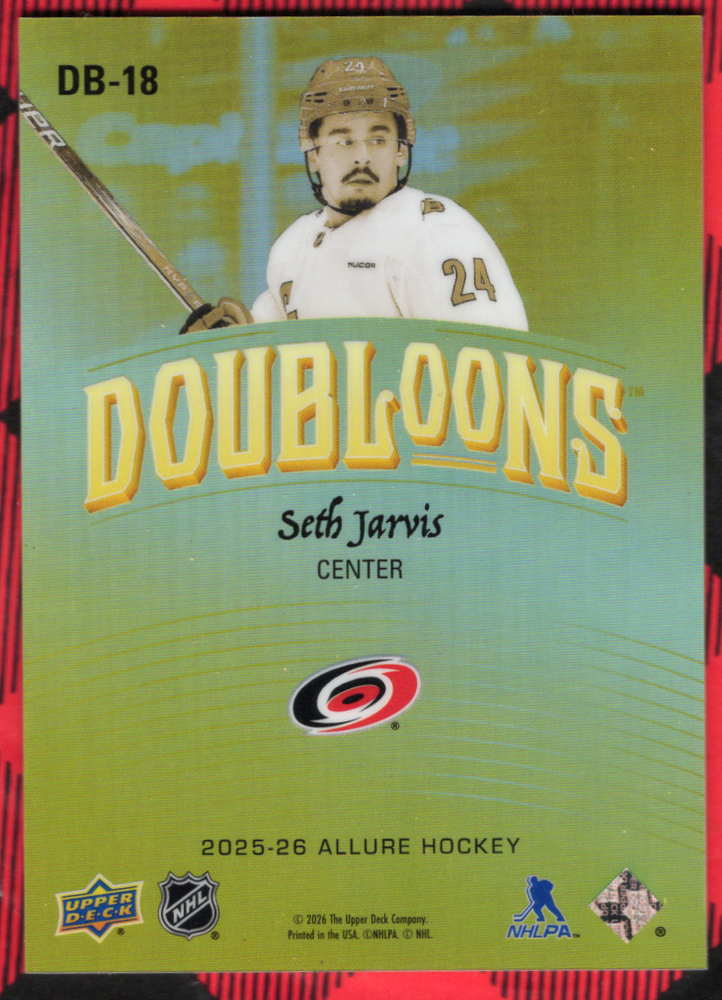 2025-26 Upper Deck Allure Doubloons Db-18 Seth Jarvis