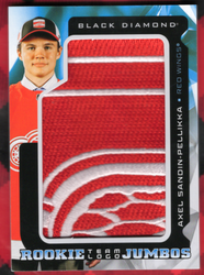 2025-26 Upper Deck Black Diamond Rookie Team Logo Jumbos Rtl-As Rookie Rc Axel Sandin-Pellikka