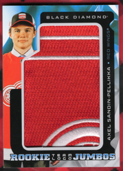 2025-26 Upper Deck Black Diamond Rookie Team Logo Jumbos Rtl-As Rookie Rc Axel Sandin-Pellikka