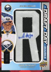 2014-15 Upper Deck Sp Game Used Draft Day Marks Ddm-Sr Rookie Rc Sam Reinhart /35