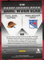 2013-14 Panini Titanium Game Worn Gear Gd-Bm Pavel Bure Mark Messier /25