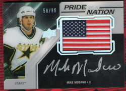 2019-20 Upper Deck Ud Black Pride Of A Nation Pna-Mm Auto Mike Modano /99