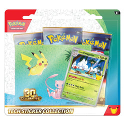 POKEMON 30TH CELEBRATION TECH STICKER COLLECTION (LIMIT 1)