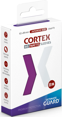 UG SLEEVES CORTEX JAPANESE SIZE MATTE PURPLE 60CT