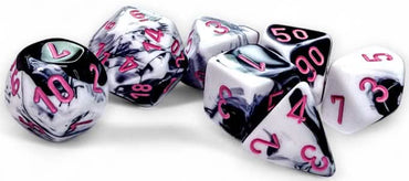 GEMINI 7-DIE SET BLACK-WHITE/PINK