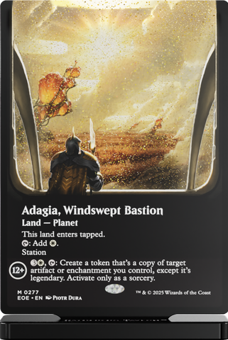 GATHERERS TAVERN MTG EDGE OF ETERNITIES SLABS ADAGIA, WINDSWEPT BASTION SLAB STANDEE