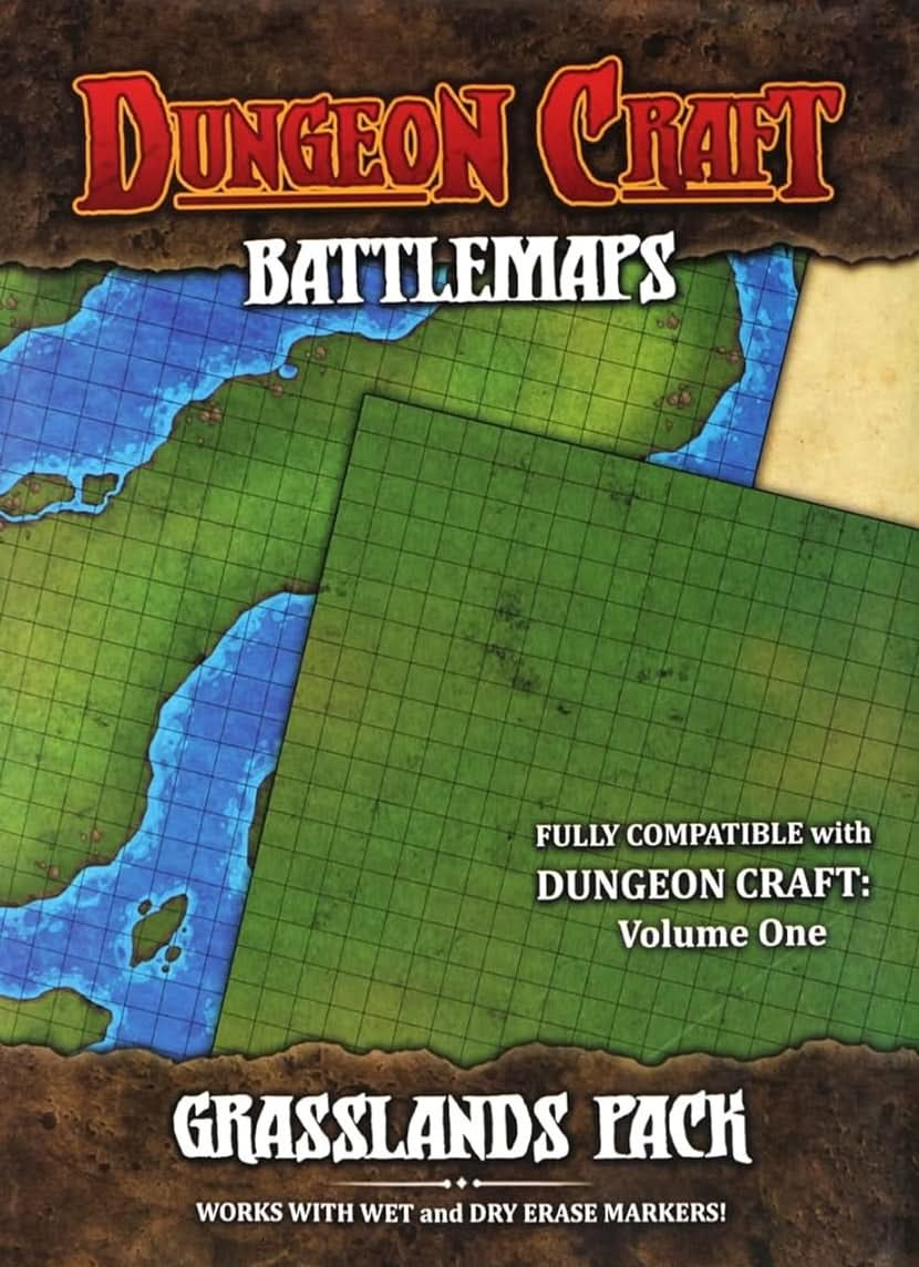 DUNGEON CRAFT BATTLE MAP: GRASSLANDS