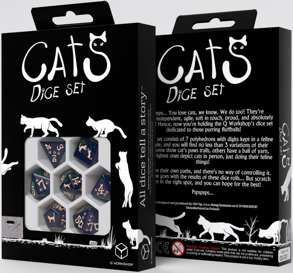 CATS DICE SET MITTENS