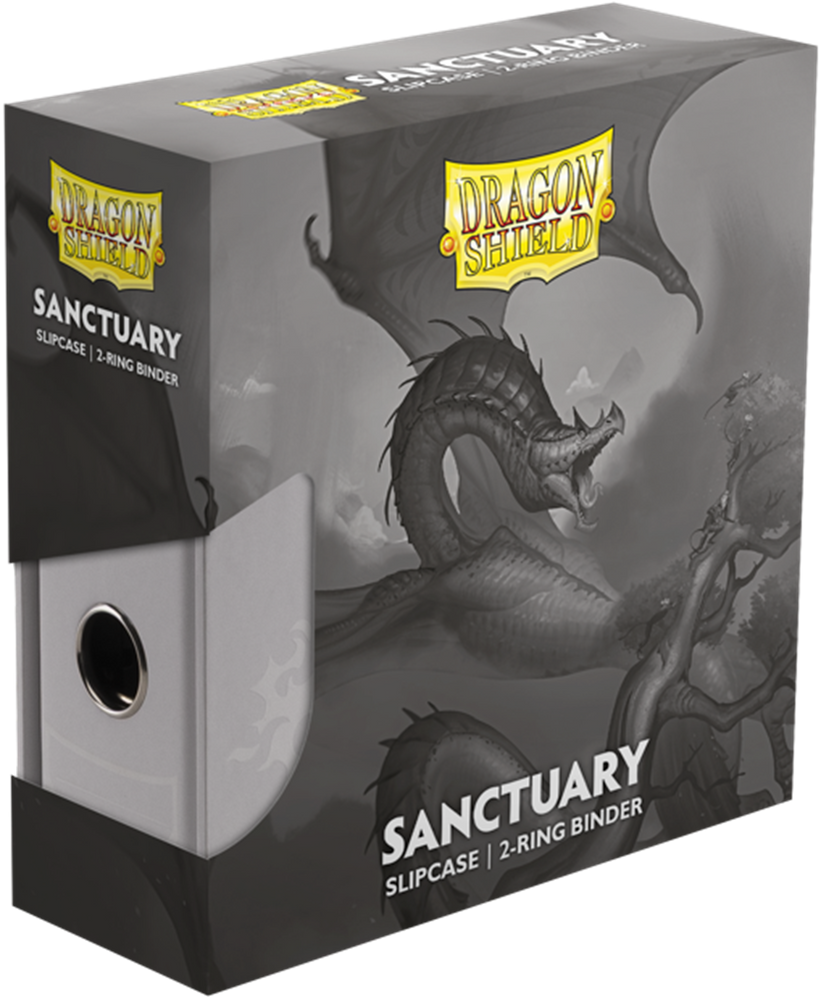 DRAGON SHIELD SLIPCASE BINDER 2 RING SANCTUARY WHITE