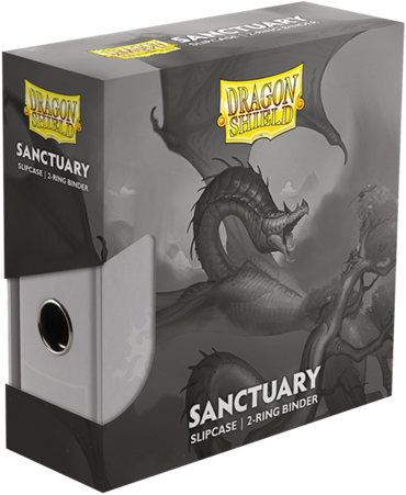DRAGON SHIELD SLIPCASE BINDER 2 RING SANCTUARY WHITE