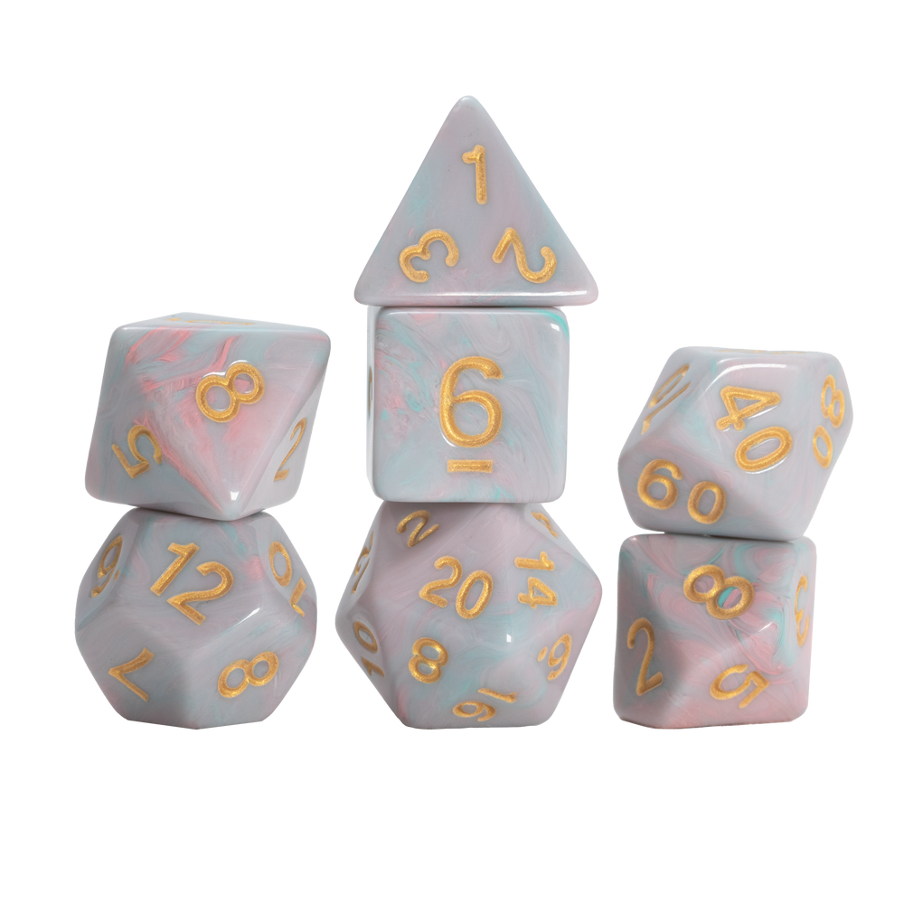 SD POLYHEDRAL PINK UNICORN 7-DIE SET